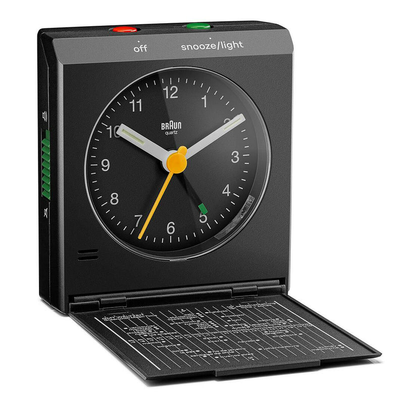 Braun BC05B Væg- og bordur Analogt ur Rektandel Sort