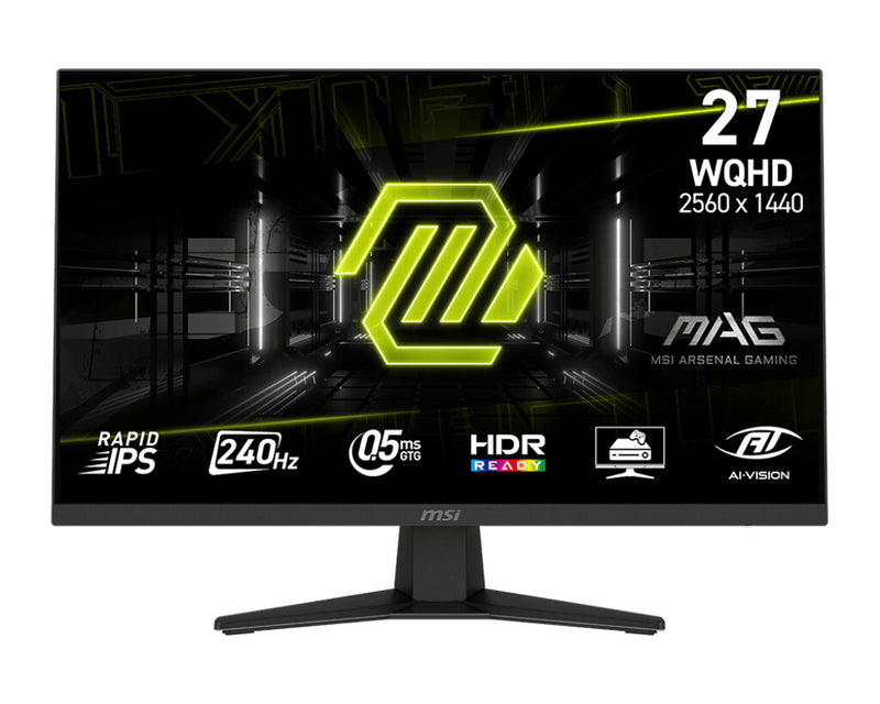 MSI MAG 274QFDE X24 computerskærm 68,6 cm (27") 2560 x 1440 pixel Wide Quad HD LCD Sort