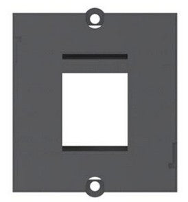Bachmann 1 x Keystone stikkontakt Sort