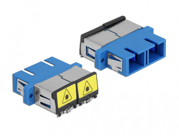 DeLOCK 86893 fiber adapter SC/SC 1 stk Blå