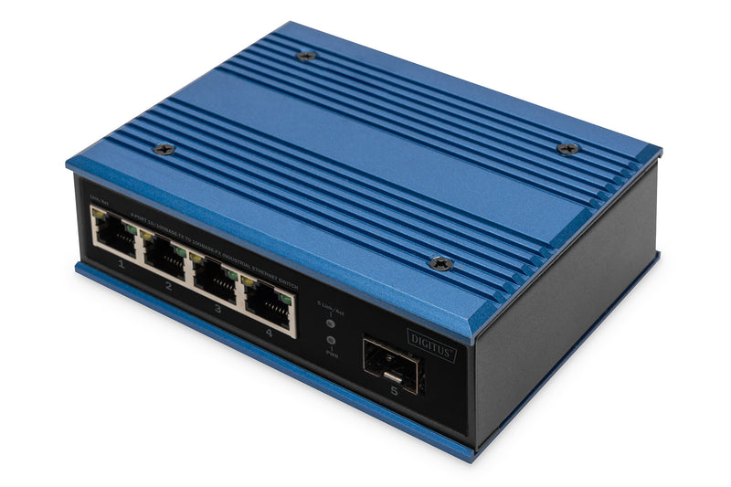 Digitus DN-651130 netværksswitch Ikke administreret Fast Ethernet (10/100) Sort, Blå