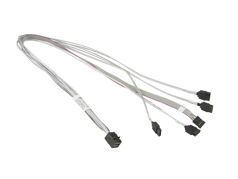 Supermicro MiniSAS HD / 4 SATA 0.7 m Hvid