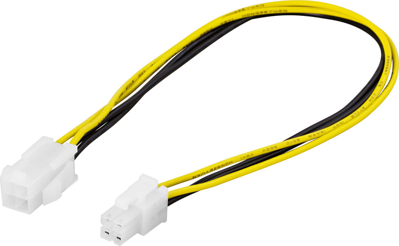 Deltaco Extension cable 4-pin ATX12V(P4) ma-fe, 30cm