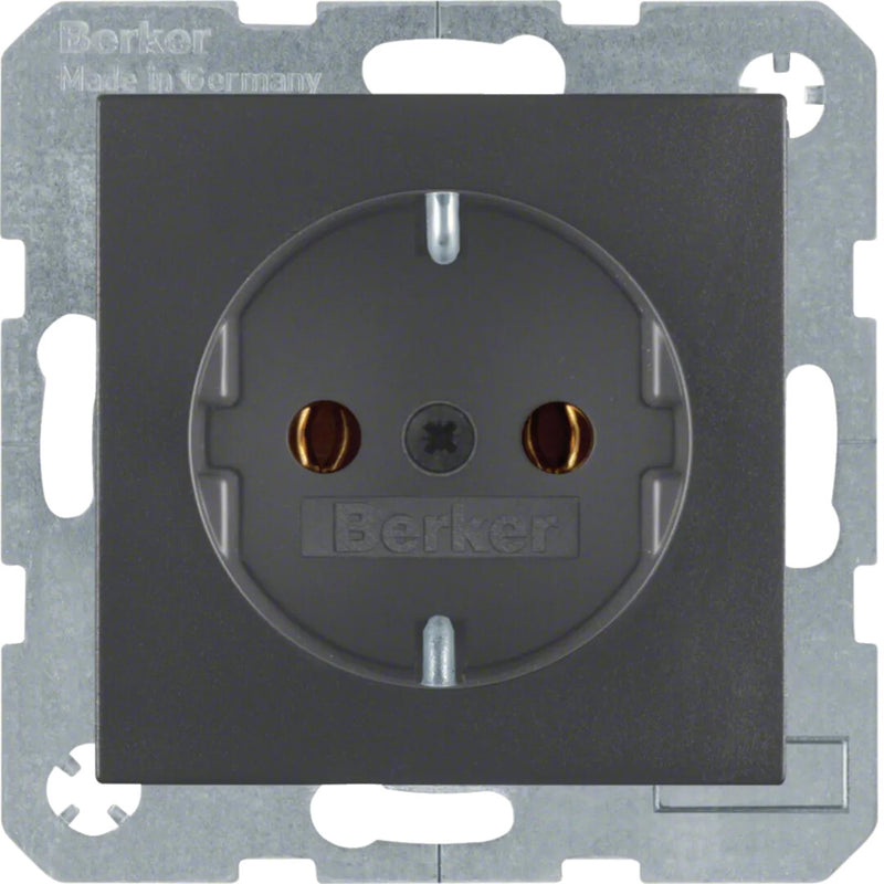 Berker 41431606 stikkontakt Type F Anthracit