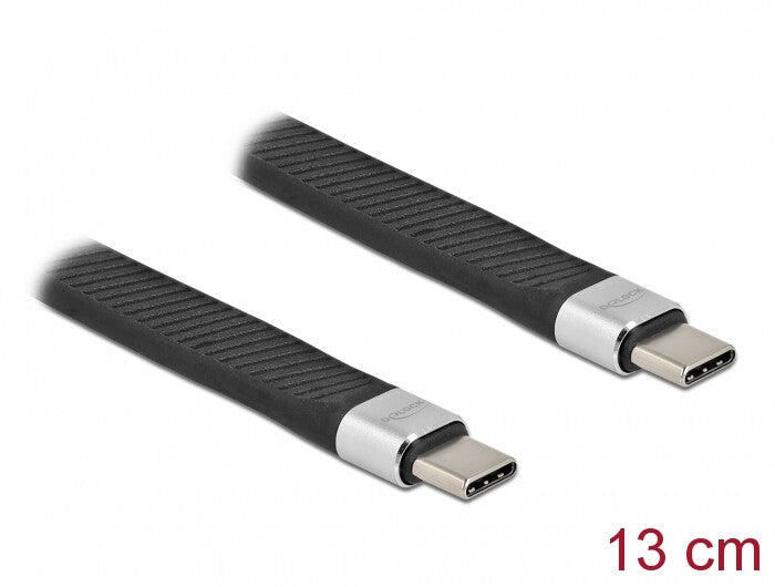 DeLOCK 86939 USB-kabel USB 3.2 Gen 2 (3.1 Gen 2) 0,13 m USB C 10 Gbit/sek. Sort