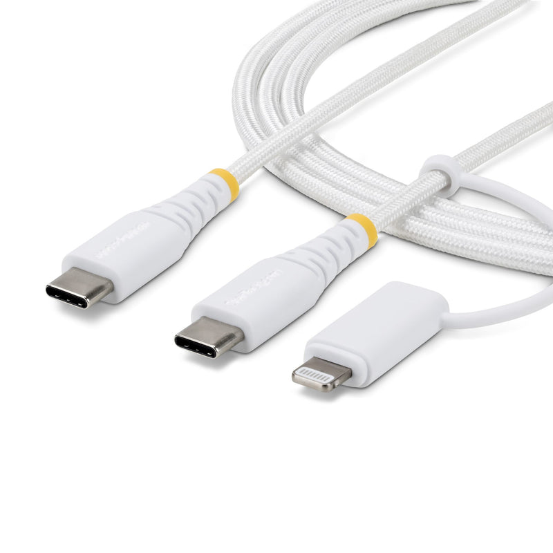 StarTech.com 2M-U2-LNTC-CABLE USB-kabel USB C 0,48 Gbit/sek. 60 W Hvid