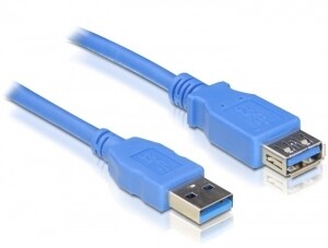 DeLOCK USB 3.0 male/female A/A - 3m USB-kabel USB A 5 Gbit/sek. Blå