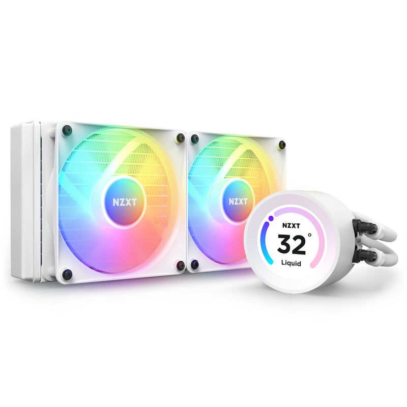 NZXT Kraken Elite 240 RGB Processor Alt-i-en væskekøler 12 cm Hvid 1 stk