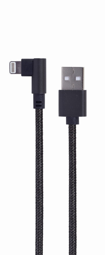 Gembird CC-USB2-AMLML-0.2M Lightning kabel 0,2 m Sort