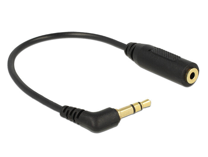 DeLOCK 0.17m 2.5mm/3.5mm lydkabel 0,17 m Sort