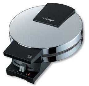 Cloer 185 vaffeljern 930 W Sort, Krom