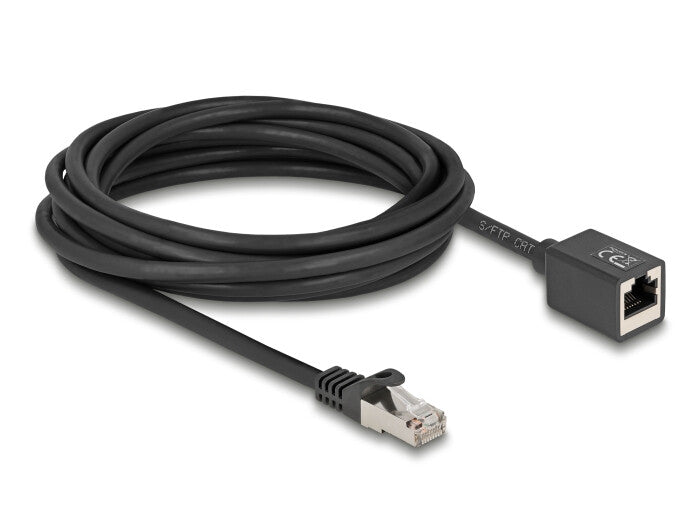 DeLOCK 90318 netværkskabel Sort 5 m Cat6a S/FTP (S-STP)