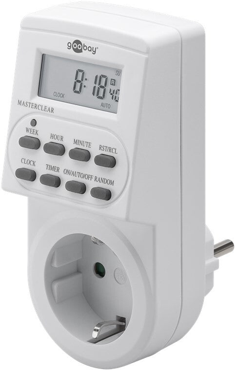 Goobay 51277 elektronisk tæller Hvid Daglig/ugentlig timer