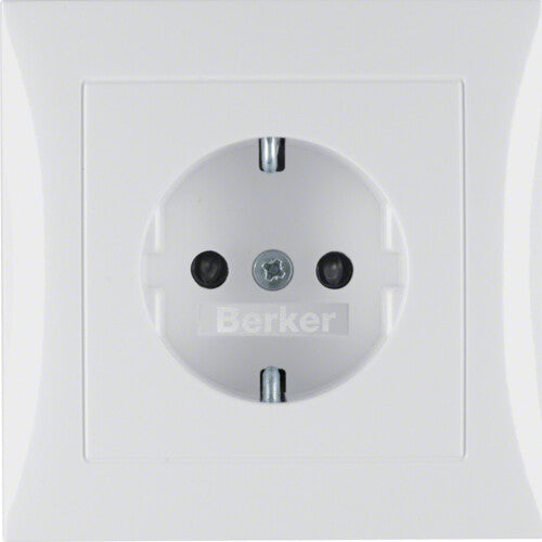 Berker 47228989 stikkontakt Type F Hvid