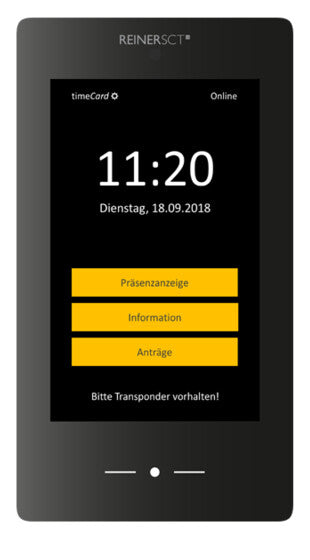 Reiner SCT timeCard Terminal 3 Sort