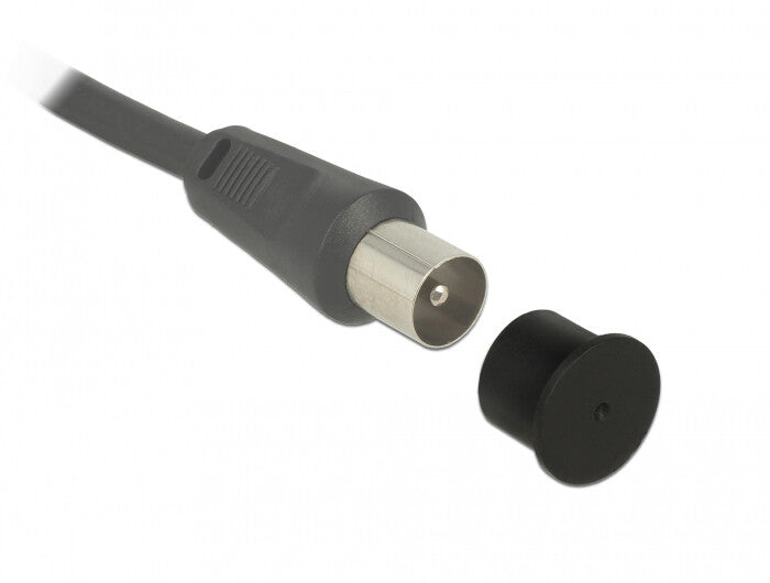 DeLOCK 60165 dækning af sokkel F jack Sort 10 stk