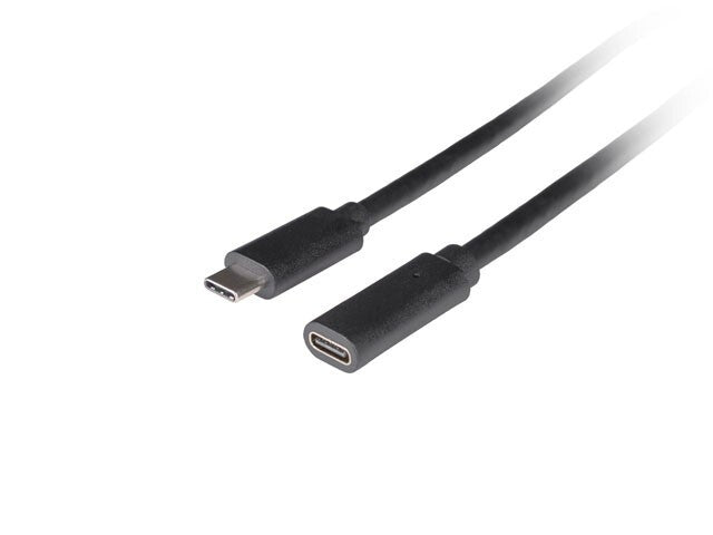 Lanberg CA-USBE-20CC-0005-BK USB-kabel USB 3.2 Gen 1 (3.1 Gen 1) 0,5 m USB C 5 Gbit/sek. 100 W Sort