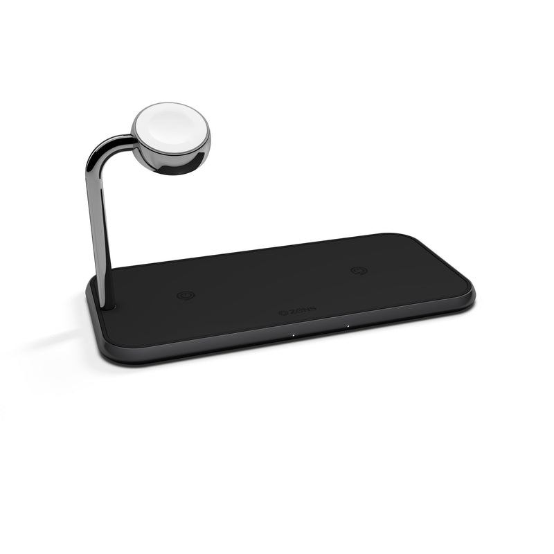 ZENS ZEDC05B/00 oplader til mobil enhed Smartphone, SmartWatch Sort Vekselstrøm Trådløs opladning Indendørs