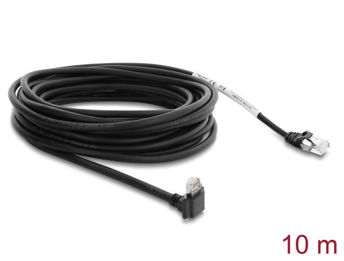 DeLOCK 80966 netværkskabel Sort 10 m Cat6 S/FTP (S-STP) Rund