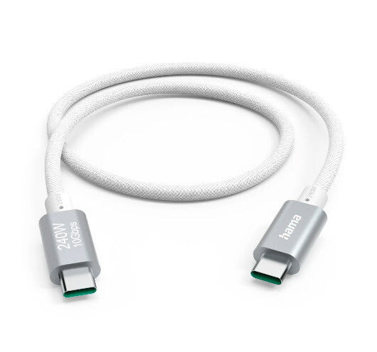 Hama Full-Featured USB-kabel USB 3.2 Gen 2 (3.1 Gen 2) 1,5 m USB C 10 Gbit/sek. 240 W Hvid