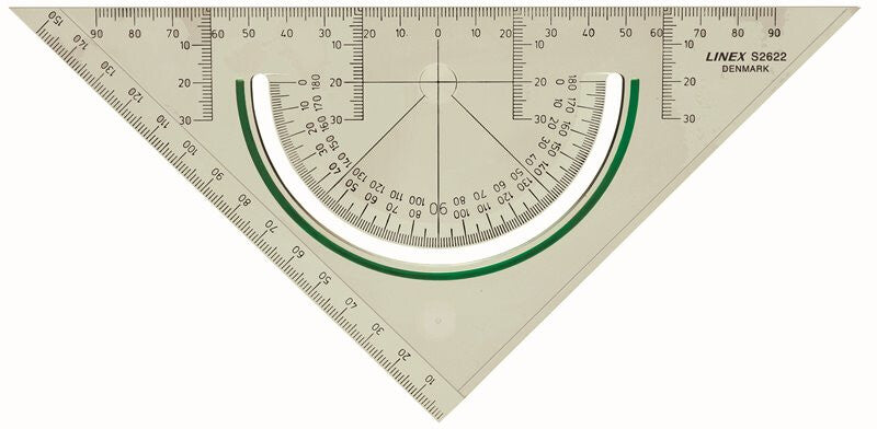 Linex S2622 45° trekant Styrenacrylonitril (SAN) Transparent 1 stk