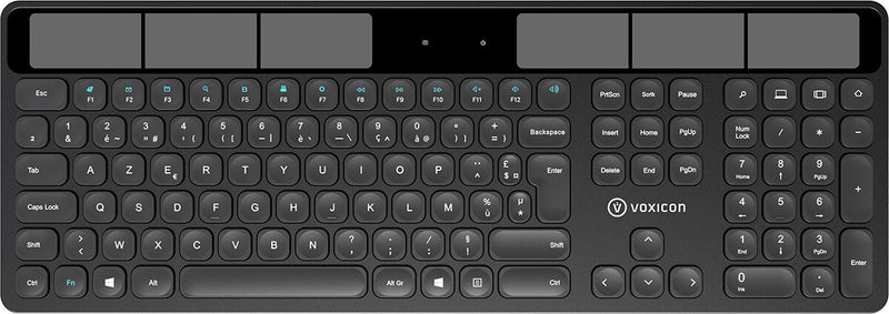 Voxicon DK-SO2WL-B/FR tastatur Kontor RF trådløst AZERTY Fransk Sort