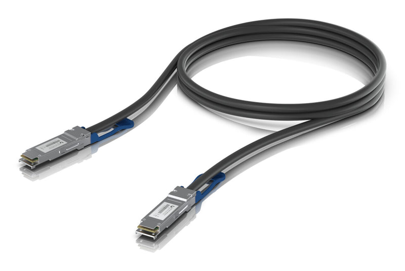 Ubiquiti UACC-DAC-QSFP28-1M InfiniBand og fiberoptisk kabel Sort
