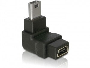 DeLOCK Adapter USB-B mini USB-B mini 5-pin Sort