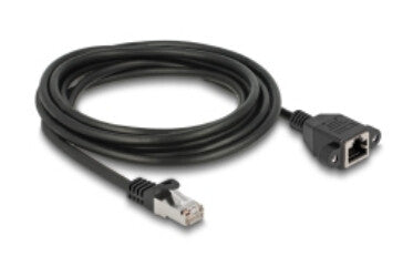DeLOCK 90776 netværkskabel Sort 2 m Cat6a S/FTP (S-STP)