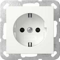 GIRA 475527 stikkontakt Schuko Hvid