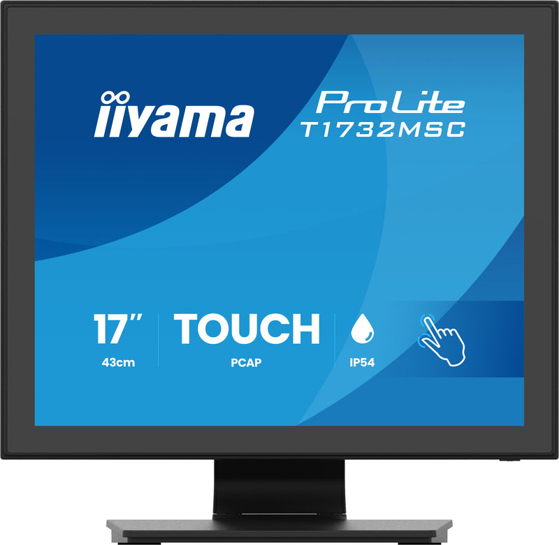iiyama ProLite T1732MSC-B2S computerskærm 43,2 cm (17") 1280 x 1024 pixel SXGA LED Berøringsskærm Sort