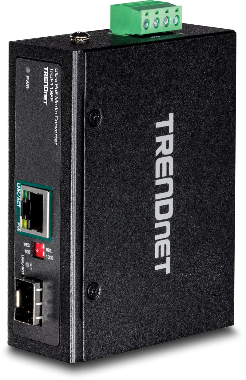 Trendnet TI-UF11SFP netværksomformer til medie Intern 1000 Mbit/s Sort