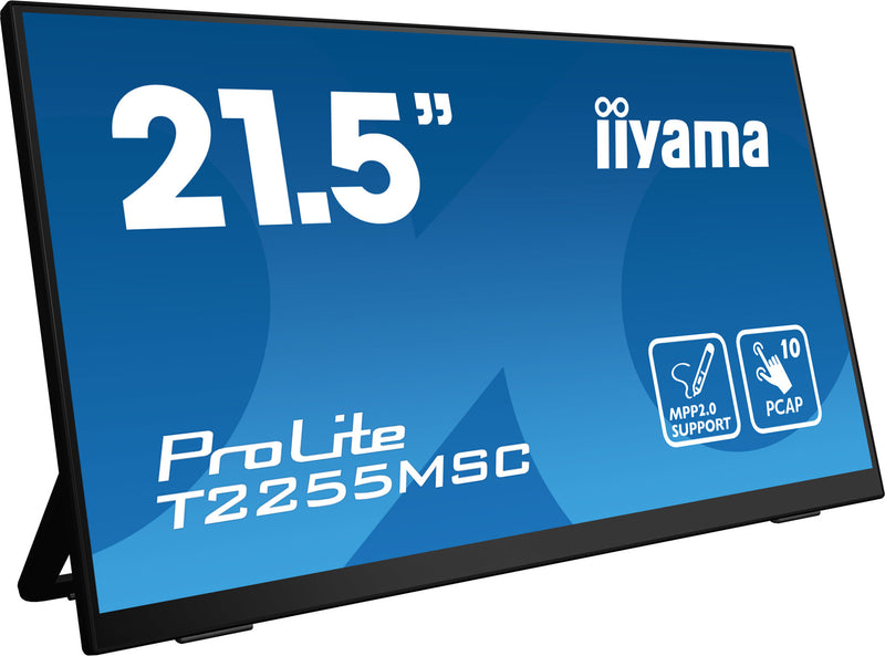 iiyama ProLite T2255MSC-B1 computerskærm 54,6 cm (21.5") 1920 x 1080 pixel Fuld HD LCD Berøringsskærm Sort