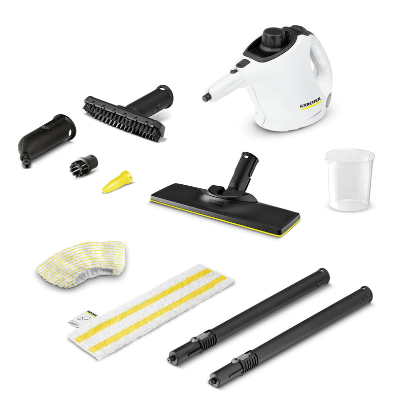 Kärcher SC 1 EasyFix Bærbar damprenser 1200 W Sort, Hvid