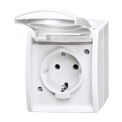 Busch-Jaeger 20 EW-54 stikkontakt CEE 7/3 Hvid