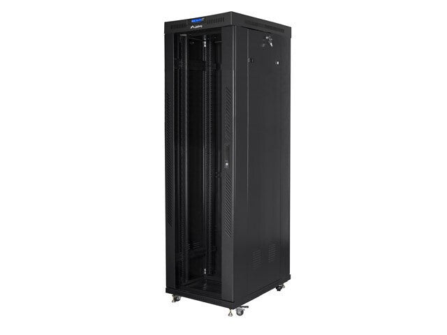 Lanberg FF01-6042-12BL stativ 42U Fritstående reol Sort