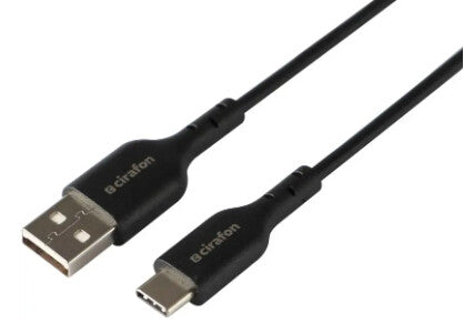Cirafon CFPS-AC-BLACK USB-kabel USB 2.0 0,15 m USB A USB C