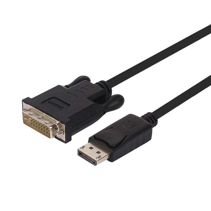 UNITEK Y-5118BA videokabel adapter 1,8 m DisplayPort DVI Sort