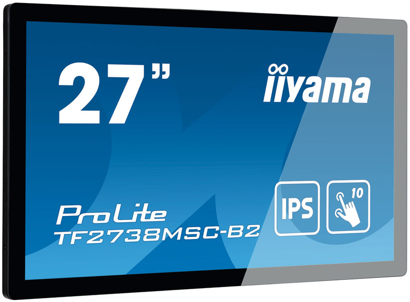 iiyama ProLite TF2738MSC-B2 computerskærm 68,6 cm (27") 1920 x 1080 pixel Fuld HD LED Berøringsskærm Multibruger Sort