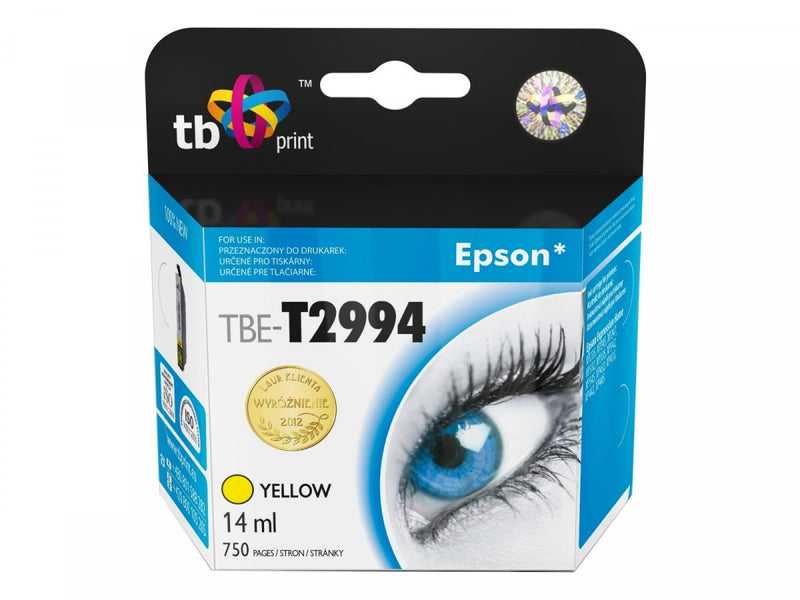 TB Print TBE-T2994 blækpatron 1 stk Gul