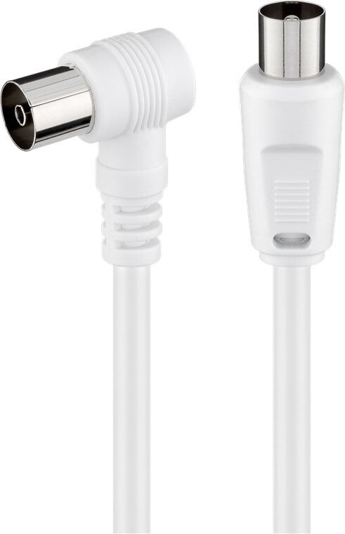 Goobay 11714 koaxial kabel 3C-2V 5 m Koaksial Hvid