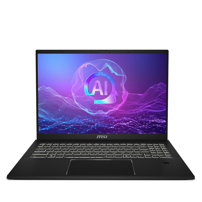 MSI Summit A16 Al+A3HMTG-035 AMD Ryzen AI 9 365 Hybrid (2-i-1) 40,6 cm (16") Berøringsskærm Quad HD+ 32 GB LPDDR5-SDRAM 1 TB SSD Wi-Fi 7 (802.11be) Windows 11 Pro Sort