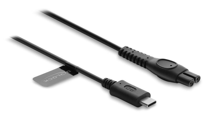 DeLOCK 91793 el-ledning Sort 1 m USB C 2-polet