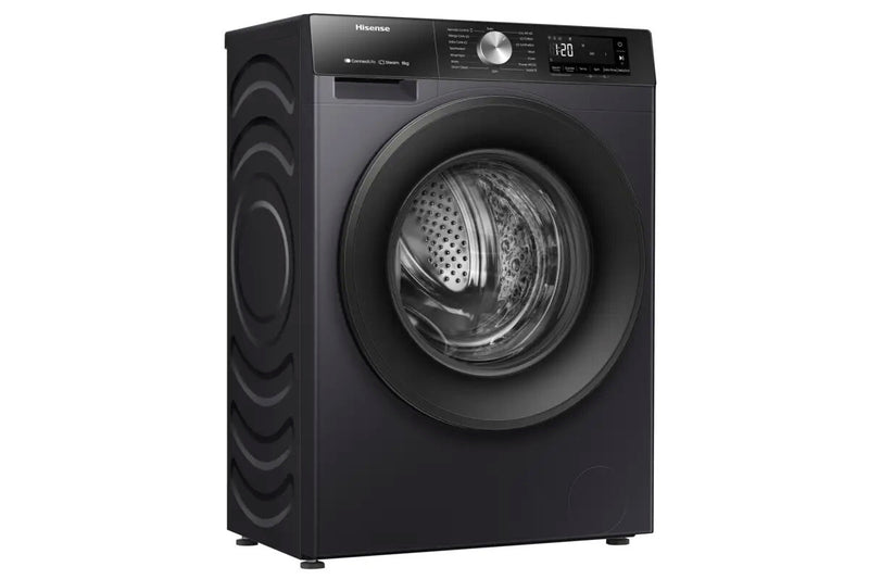 Hisense WF3S8043BB3 vaskemaskine Front-læsning 8 kg 1400 rpm Sort