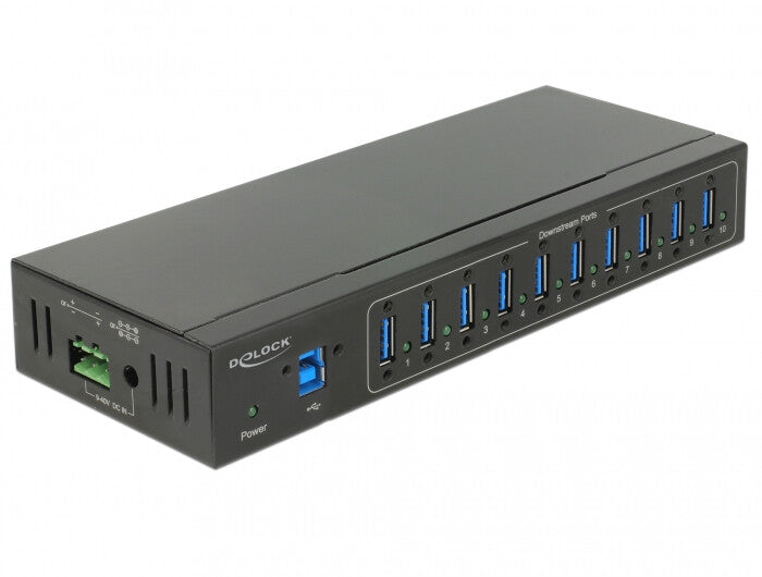 DeLOCK 63919 interface hub USB 3.2 Gen 1 (3.1 Gen 1) Micro-B 5000 Mbit/s Sort