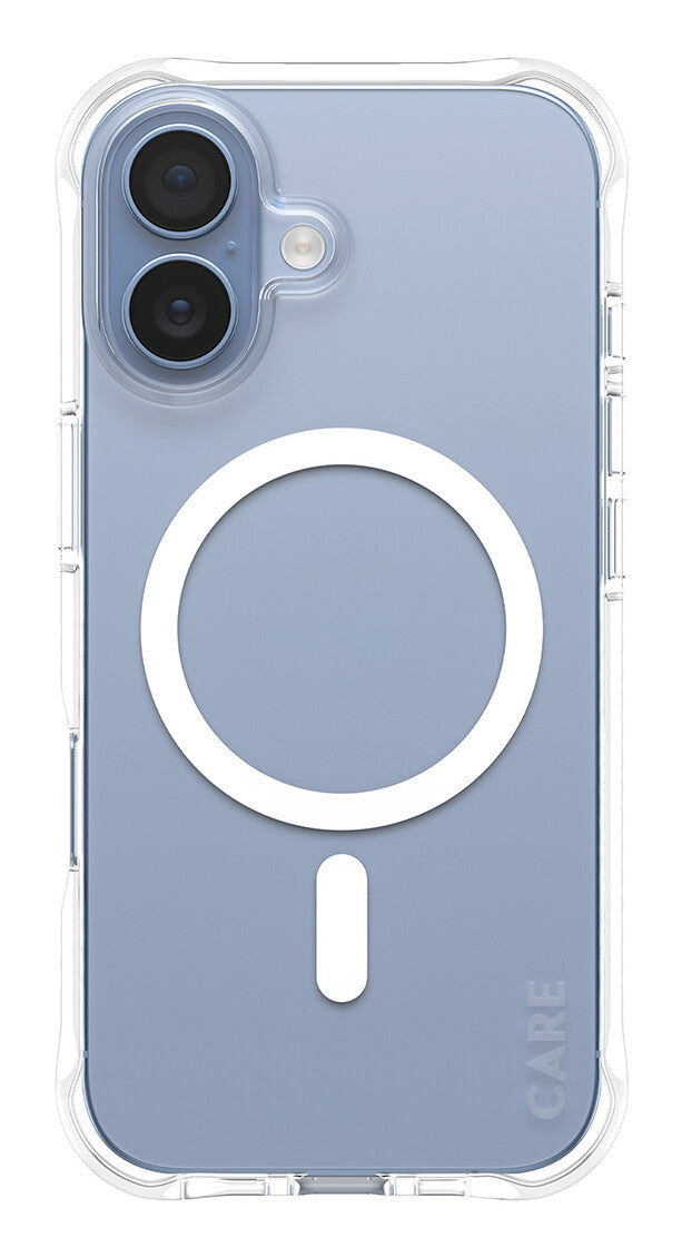 PanzerGlass CARE™ by ® Samba Case Transparent m. Hvid MagSafe iPhone 17