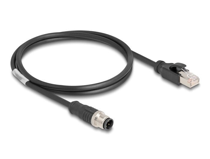 DeLOCK 80850 netværkskabel Sort 1 m Cat5e S/FTP (S-STP)