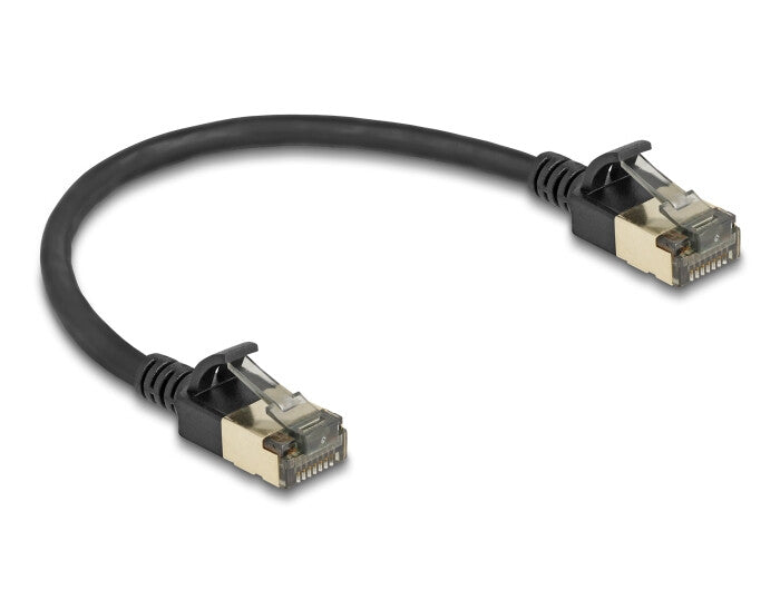 DeLOCK 80337 netværkskabel Sort 0,25 m Cat8.1 F/FTP (FFTP)