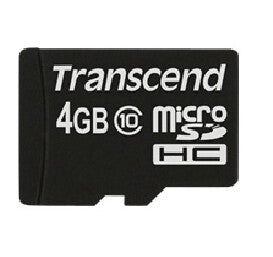 Transcend TS4GUSDC10 hukommelseskort 4 GB MicroSDHC NAND Klasse 10