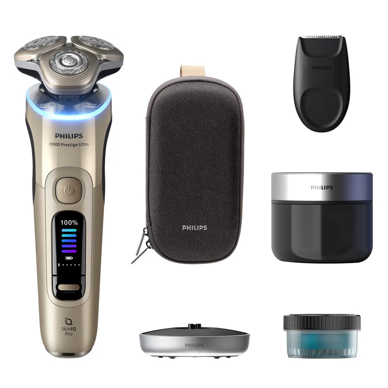 Philips Series i9000 Prestige Ultra i9000 Prestige Ultra XP9403 Elektrisk shaver våd og tør barbering med SkinIQ Pro